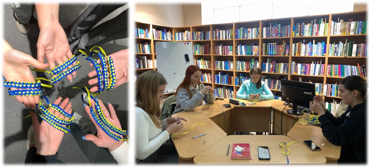 Майстер-клас: виготовлення патріотичних браслетів зі стрічок